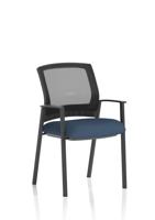 Metro Visitor Chair Mesh Back Bespoke Colour Seat Quest Whelk
