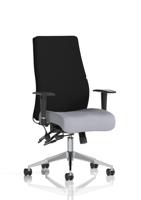 Onyx Ergo Posture Chair With Height Adjustable Arms Without Headrest Bespoke Colour Seat Quest Shell