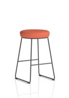 Turin Stool Black Frame Bespoke Colour Quest Crab Seat Pad