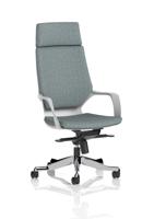 Xenon Executive White Shell High Back With Headrest Bespoke Colour Back And Seat Rivet Tensile