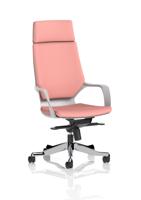 Xenon Executive White Shell High Back With Headrest Bespoke Colour Back And Seat Quest Shrimp