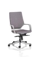 Xenon Executive White Shell Medium Back Bespoke Colour Back And Seat Rivet Fuse