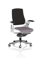 Zure White Shell Black Fabric Back Bespoke Colour Seat Rivet Fuse