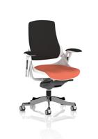 Zure White Shell Black Fabric Back Bespoke Colour Seat Quest Crab