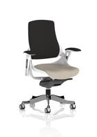 Zure White Shell Black Fabric Back Bespoke Colour Seat Quest Salt