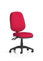 Luna II Lever Task Operator Chair Bespoke Colour Back And Seat Bergamot Cherry