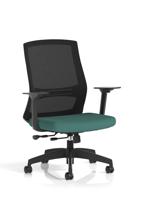 Ventra Mesh Back Task Operator Chair With Height Adjustable Arms Bespoke Colour Seat Quest Kelp
