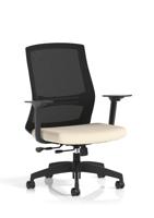 Ventra Mesh Back Task Operator Chair With Height Adjustable Arms Bespoke Colour Seat Quest Salt