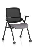 Capra Mesh Back Folding Training Chair Bespoke Colour Seat Rivet Fuse