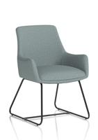 Quote Sled Base Reception Chair Bespoke Colour Rivet Tensile