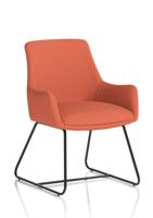 Quote Sled Base Reception Chair Bespoke Colour Quest Crab