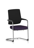 Vero Airmesh Back Cantilever Chair Bespoke Colour Seat Tansy Purple