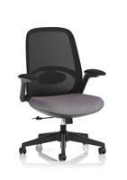 Crew 2 Task Operator Mesh Back Chair With Folding Arms Bespoke Colour Seat Rivet Fuse