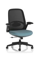 Crew 2 Task Operator Mesh Back Chair With Folding Arms Bespoke Colour Seat Rivet Quench