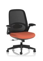 Crew 2 Task Operator Mesh Back Chair With Folding Arms Bespoke Colour Seat Quest Crab