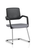 Cosmo Cantilever Chair Black Frame Bespoke Colour Seat Quest Shell