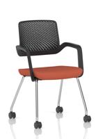 Cosmo Training Chair Black Frame Bespoke Colour Seat Quest Crab