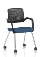 Cosmo Training Chair Black Frame Bespoke Colour Seat Quest Limpet