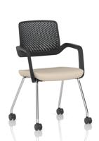 Cosmo Training Chair Black Frame Bespoke Colour Seat Quest Salt
