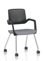Cosmo Training Chair Black Frame Bespoke Colour Seat Quest Shell