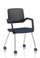 Cosmo Training Chair Black Frame Bespoke Colour Seat Quest Whelk