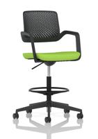 Cosmo Hi Rise Chair Black Frame Bespoke Colour Seat Myrrh Green