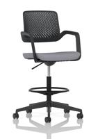 Cosmo Hi Rise Chair Black Frame Bespoke Colour Seat Quest Shell