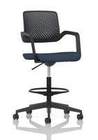 Cosmo Hi Rise Chair Black Frame Bespoke Colour Seat Quest Whelk