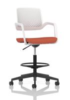 Cosmo Hi Rise Chair White Frame Bespoke Colour Seat Quest Crab