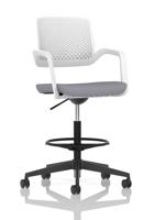 Cosmo Hi Rise Chair White Frame Bespoke Colour Seat Quest Shell