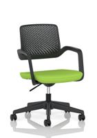 Cosmo Task Operator Chair Black Frame Bespoke Colour Seat Myrrh Green