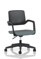 Cosmo Task Operator Chair Black Frame Bespoke Colour Seat Rivet Tensile
