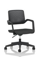 Cosmo Task Operator Chair Black Frame Bespoke Colour Seat Quest Mussel