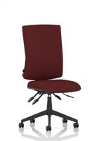 Orlena High Back Task Operator Chair Bespoke Colour Back And Seat Ginseng Chilli