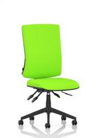 Orlena High Back Task Operator Chair Bespoke Colour Back And Seat Myrrh Green