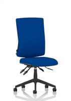 Orlena High Back Task Operator Chair Bespoke Colour Back And Seat Stevia Blue