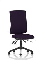 Orlena High Back Task Operator Chair Bespoke Colour Back And Seat Tansy Purple