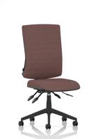 Orlena High Back Task Operator Chair Bespoke Colour Back And Seat Rivet Forge