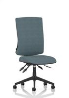 Orlena High Back Task Operator Chair Bespoke Colour Back And Seat Rivet Quench
