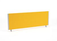 Impulse/Evolve Plus Bench Screen 1200 Silver Frame Bespoke Senna Yellow Fabric