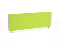 Impulse/Evolve Plus Bench Screen 1200 Silver Frame Bespoke Myrrh Green Fabric