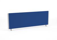 Impulse/Evolve Plus Bench Screen 1200 Silver Frame Bespoke Stevia Blue Fabric