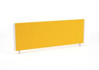 Impulse/Evolve Plus Bench Screen 1200 White Frame Bespoke Senna Yellow Fabric
