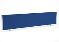 Impulse/Evolve Plus Bench Screen 1800 Silver Frame Bespoke Stevia Blue Fabric