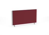 Impulse/Evolve Plus Bench Screen 800 Silver Frame Bespoke Ginseng Chilli Fabric