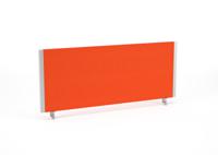 Impulse/Evolve Plus Bench Screen 1000 Silver Frame Bespoke Tabasco Orange Fabric