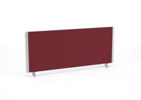 Impulse/Evolve Plus Bench Screen 1000 Silver Frame Bespoke Ginseng Chilli Fabric