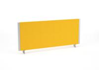 Impulse/Evolve Plus Bench Screen 1000 Silver Frame Bespoke Senna Yellow Fabric