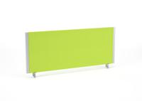 Impulse/Evolve Plus Bench Screen 1000 Silver Frame Bespoke Myrrh Green Fabric