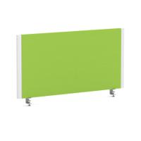 Impulse/Evolve Plus Bench Screen 800 White Frame Bespoke Myrrh Green Fabric